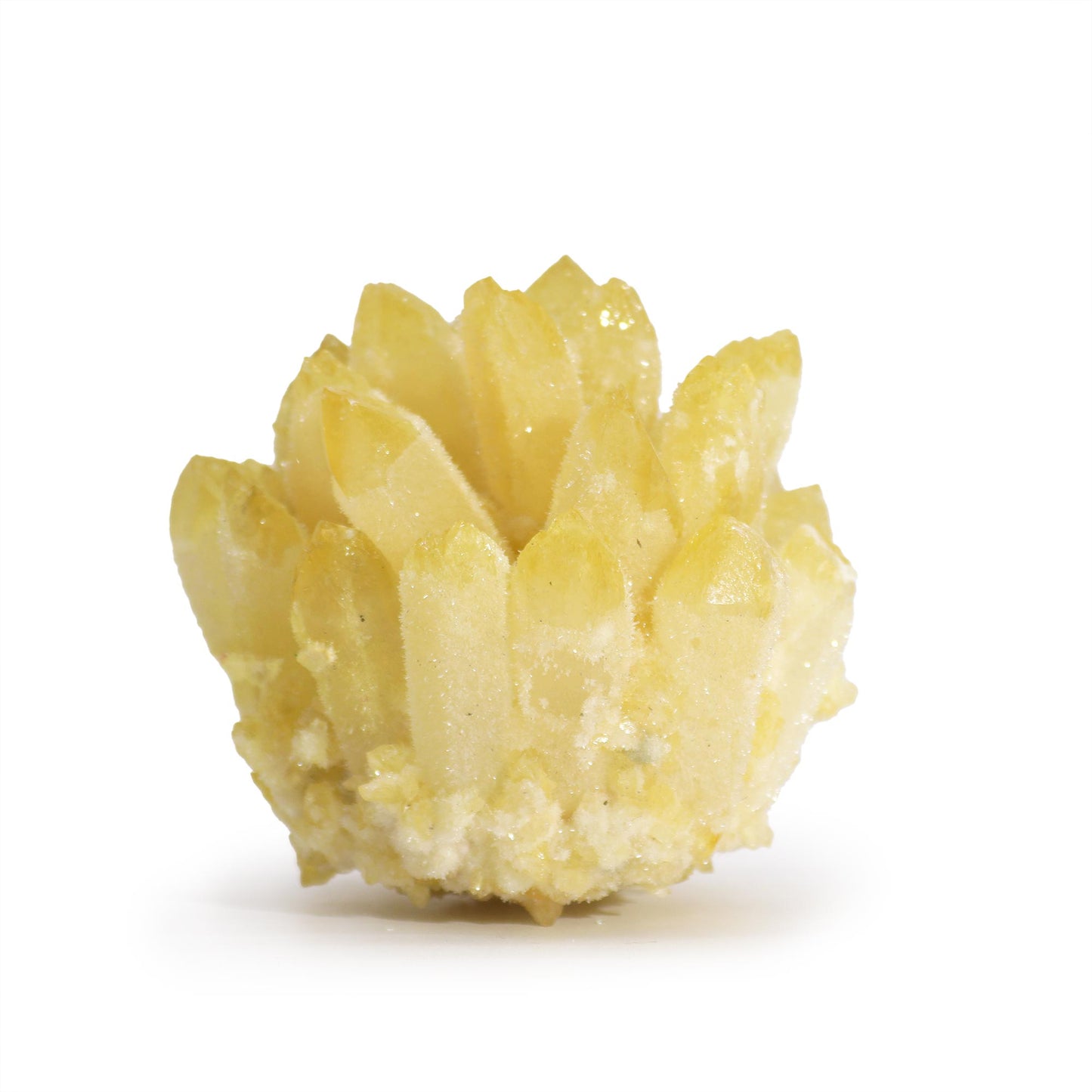 --Natural Quartz Cluster - Yellow Ghost Quartz-