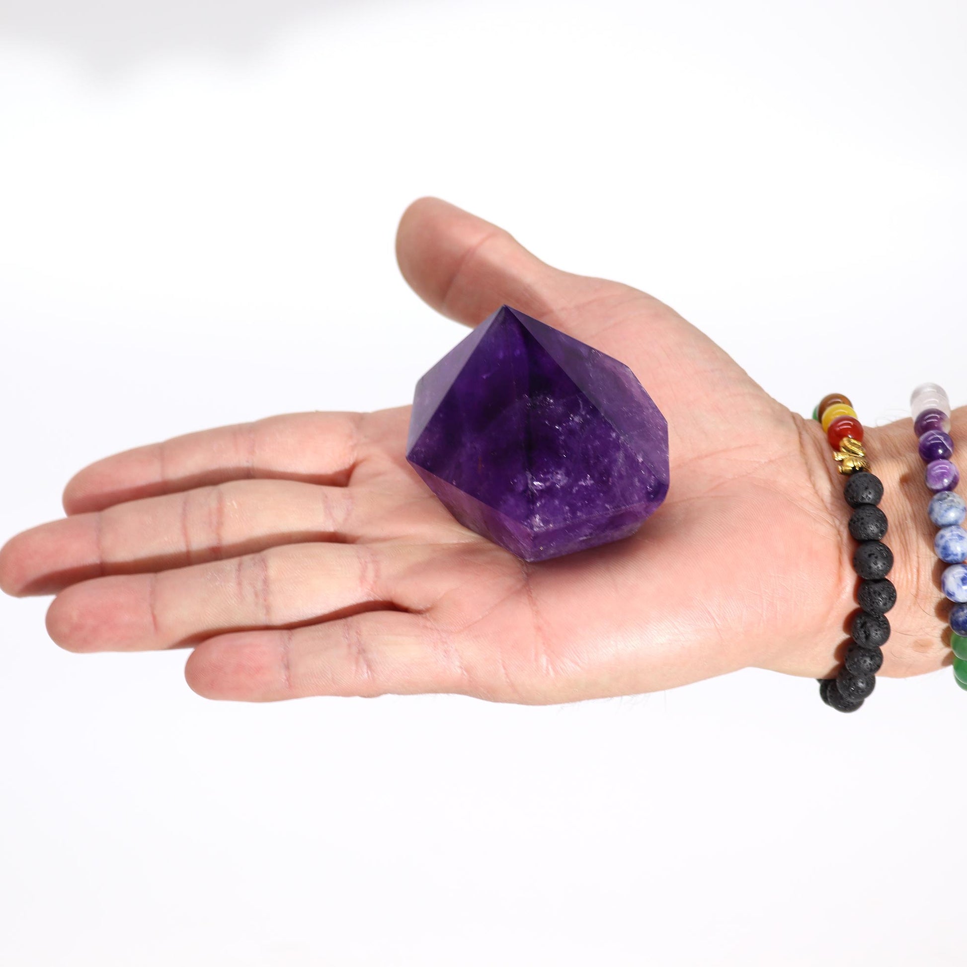 -1-Medium Rich Colour Amethyst Points (approx 5.5-6.5cm)-1