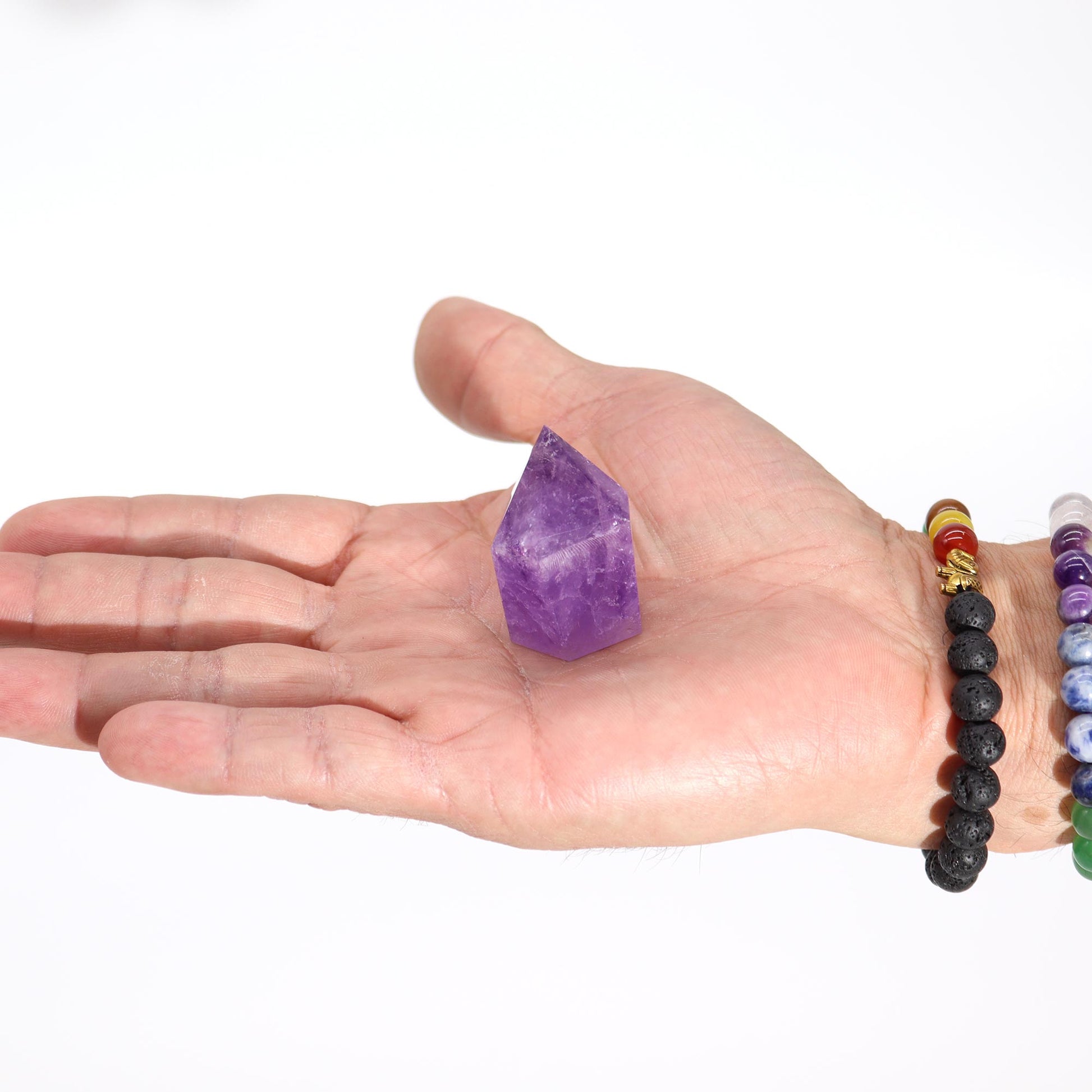 -1-Small Rich Colour Amethyst Points (approx 4-5.5cm)-1